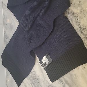 NWT Alfani $40 Unisex Blue Black Marled Scarf